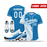 Custom Blue White Jersey and TN Shoes Combo Offer Personalized ZH-D0200101-11
